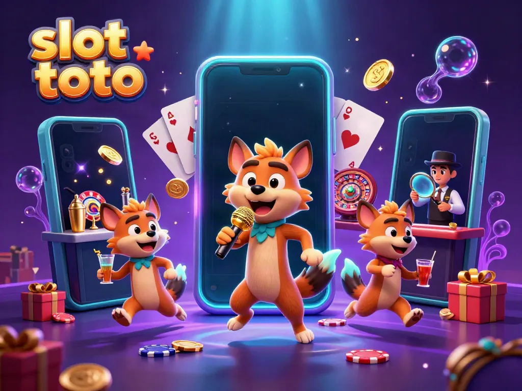 Engaging scene featuring hyenas in a comedy casino club, highlighting the thrilling slot toto gameplay.