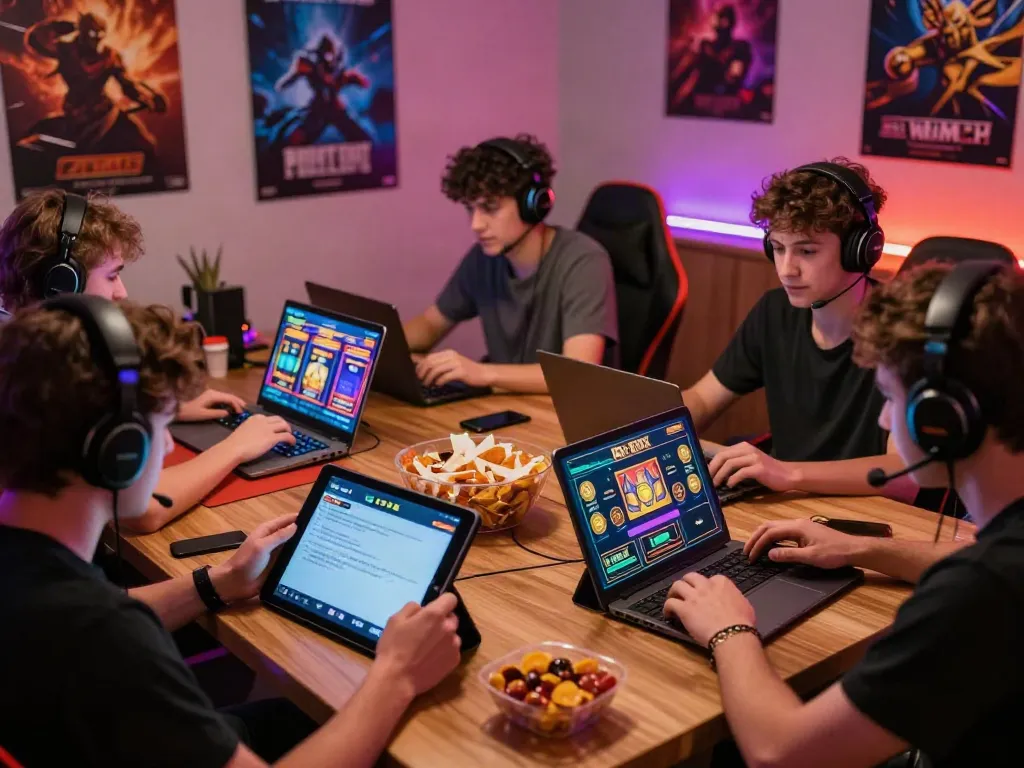 AHHA4D gaming community engaging with games and RTP strategies in a vibrant environment.