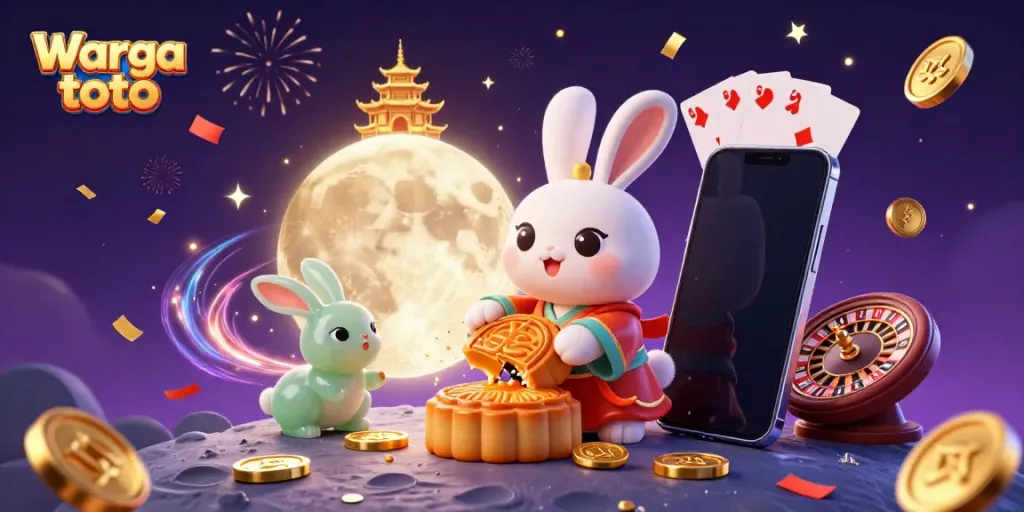 Warga toto menghadirkan pengalaman menarik dengan ilustrasi putaran slot dan koin emas yang berkilauan.