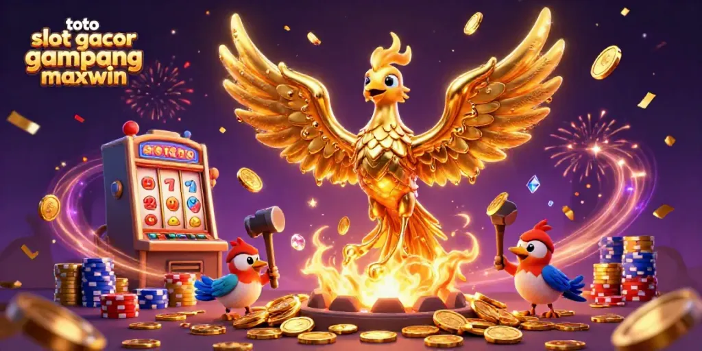 Menangkan jackpot besar dengan toto slot gacor gampang maxwin yang penuh dengan karakter 3D memukau dan koin emas.